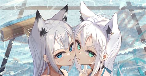 Foxgirl Fubuki Shiragami Kawakaze Azur Lane ふぶかわ Pixiv