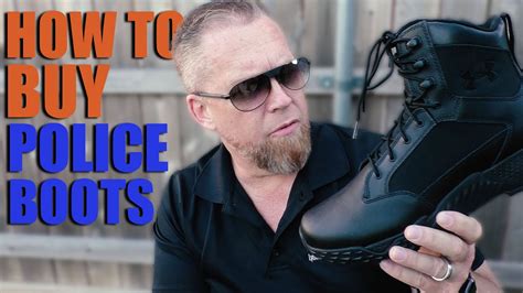 How To Choose The Best Tactical Foot Gear Police Boots Youtube