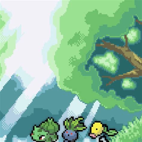 Viridian Forest Frlg Pixel Art Animated Background Andor Overlay For Youtube Twitch Streaming