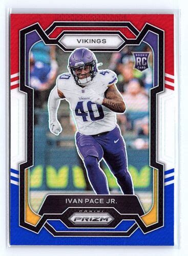 Panini Prizm Ivan Pace Jr Red White And Blue Rookie Rc