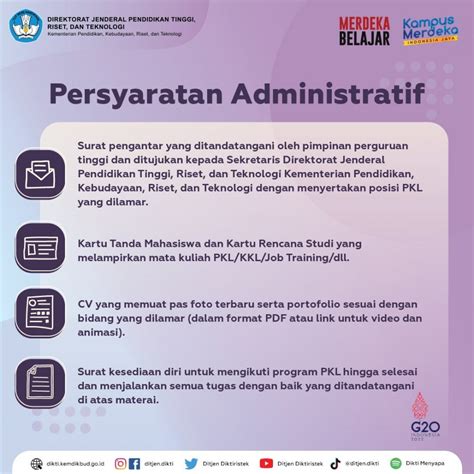 Program Praktik Kerja Lapangan Pkl Ditjen Diktiristek Kembali Dibuka