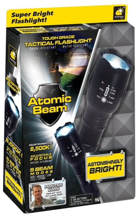 Atomic Beam 11217-12 Flashlight, AAA Battery, Alkaline Battery, LED ...