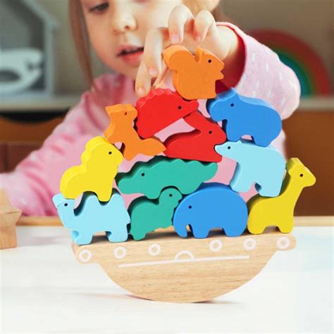 Jual Mainan Edukasi Anak Montesori Dengan Keseimbangan Puzzle Kayu 3d