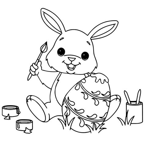 Free Printable Easter Bunny Coloring Pages For Kids