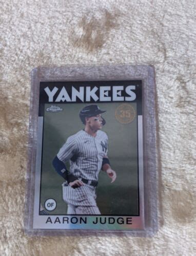 Topps Chrome Aaron Judge Th Anniversary Refractor Bc New