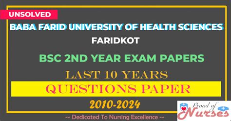 M Sc Nursing St Year Question Papers Bfuhs