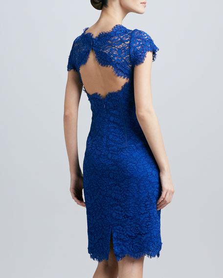 Ml Monique Lhuillier Lace Sheath Cocktail Dress