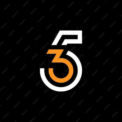 Premium Vector Number 53 Logo Design