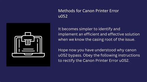 Ppt Find The Solution Canon Printer Error U Issue Powerpoint