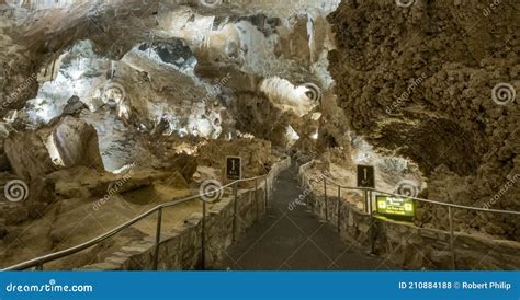 The Subterranean Interior Of Calsbad Caverns In The National Park