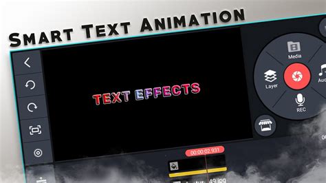 Smart Text Effects In Kinemaster Kinemaster Text Animation Youtube