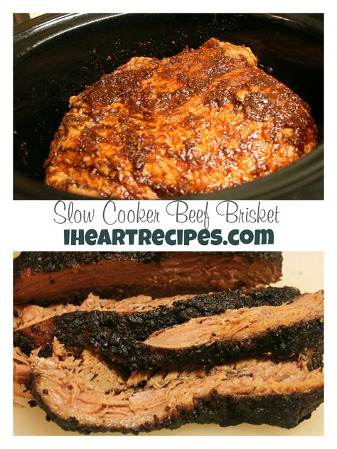 Slow Cooker Beef Brisket | I Heart Recipes