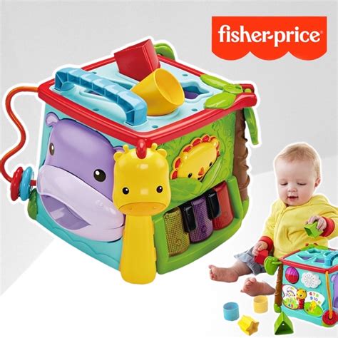 美國 Fisher Price 費雪 可愛動物積木盒大 蝦皮購物