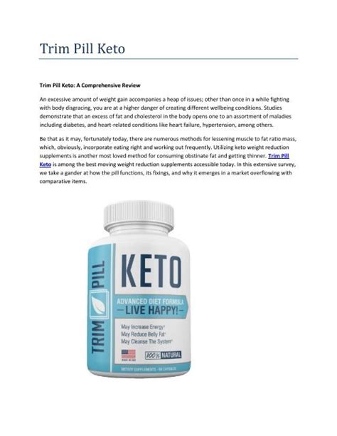 Trim Pill Keto