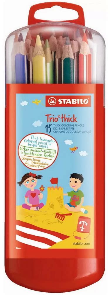 Школьно-письменные принадлежности: Цветные карандаши "Stabilo Trio ...