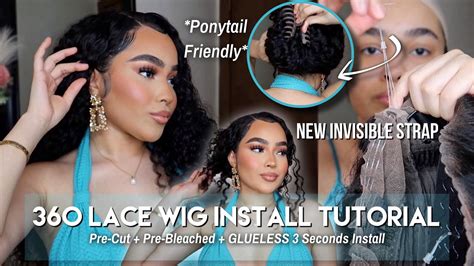 New Invisible Strap Wig Ashimary Water Wave Glueless 360 Lace Wig