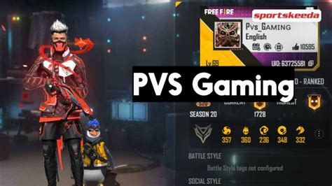 PVS Gaming S Free Fire ID K D Ratio And Stats In February 2021