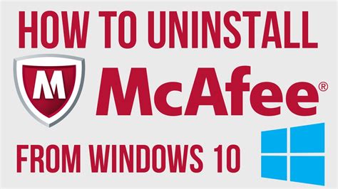 Best Way To Uninstall Mcafee From Windows 10 Youtube