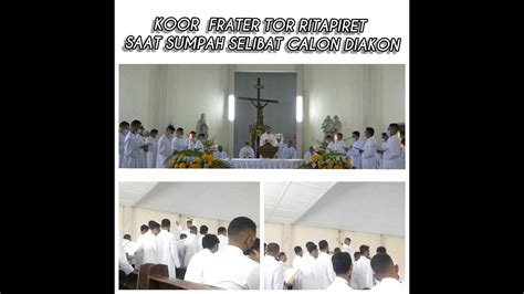 Merinding Dengar Lagu Koor Frater Tor Ritapiret Saat Misa Sumpah