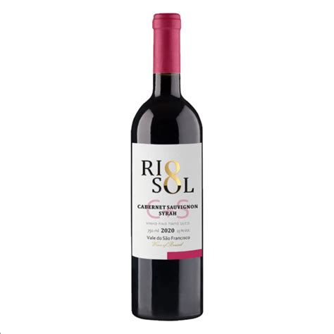 Vinho Tinto Seco Cabernet Suavignon Syrah Rio Sol 750ml