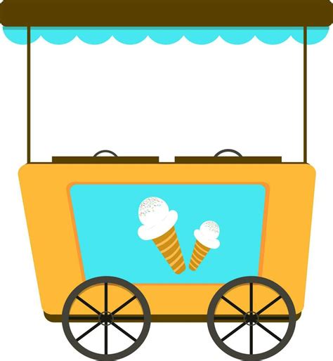 Illustration Of Ice Cream Cart 24287494 Vector Art At Vecteezy