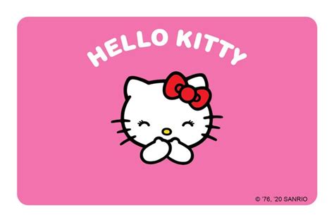 Hello Kitty Pink Stripes | Credit card design, Hello kitty, Debit card ...