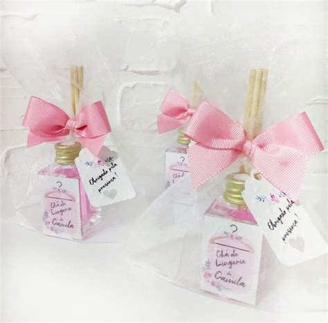 Lembrancinha Chá de Lingerie Aromatizador Vidro Elo