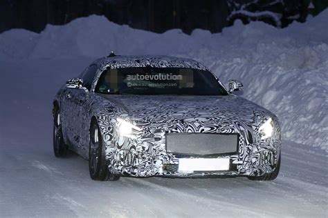 Mercedes Amg Gt C Spied Playing In The Snow Autoevolution