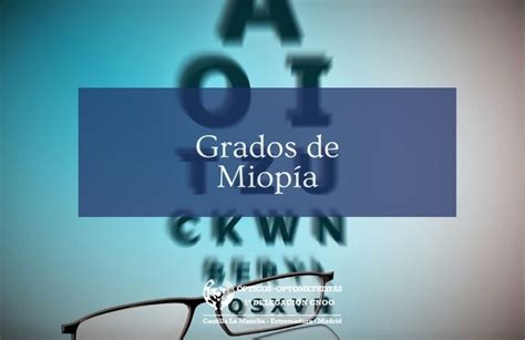 ¿Qué Grados de Miopía se pueden dar?