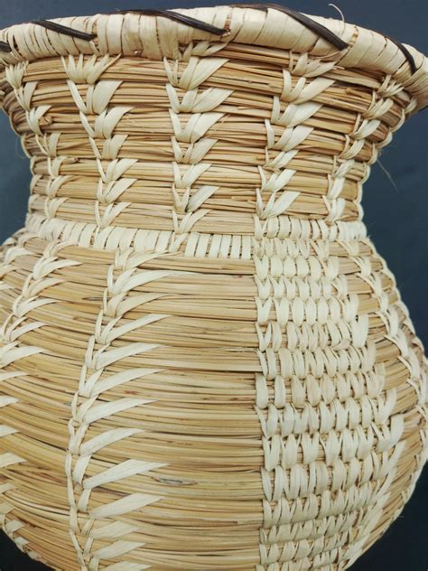 Native American Handicraft Papago Tahono O Odham Handwoven Basket