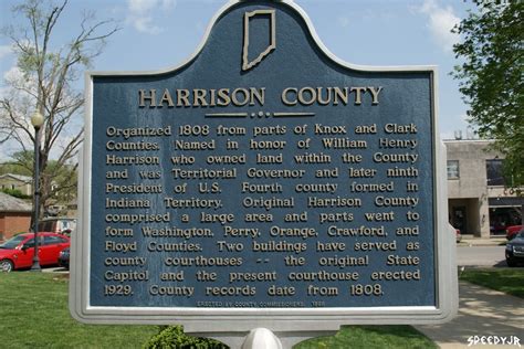 Indiana Historical Plaque Harrison County Indiana 311 Flickr