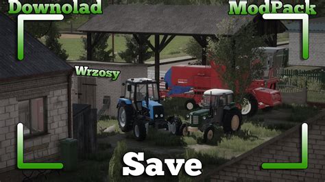 Save Modpack Wrzosy Mega Klimat Małe Polskie Gospo FS 22