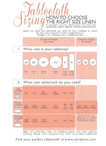 Linen Table Size Chart