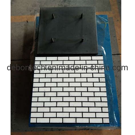 Steel Backed Wear Rubber Ceramic Liner Pads For Chute China Steel