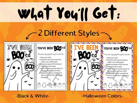 Youve Been Booed Printable Office Edition Ive Been Bood Sign Workplace Halloween Activity