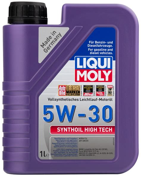 Синтетическое моторное масло Synthoil High Tech 5W-30 1 л. 20957 LIQUI ...