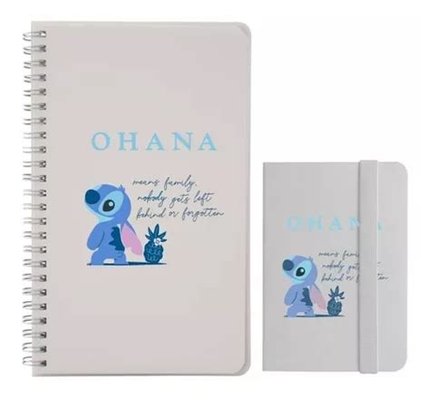 Libreta Cuaderno Espiral Set 2 Disney Stitch Academia Reflex MercadoLibre