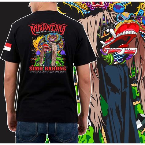 Jual Kaos Barong Devil Combed S Baju Kaos Singo Barong Nusantara Pria