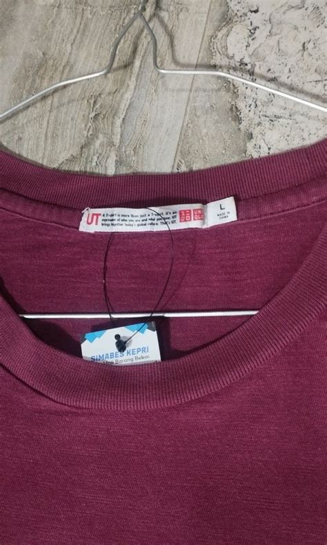 Kaos Polos Uniqlo Fesyen Pria Pakaian Atasan Di Carousell