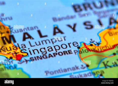 Singapore On The Map Of Asia Uptlm - Large Map of Asia