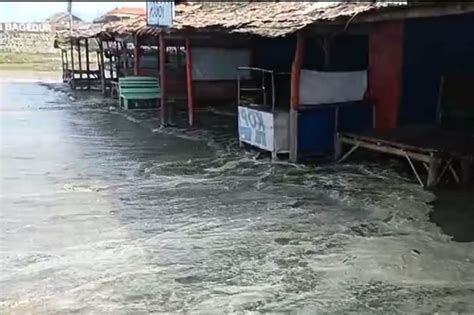 Awas Gelombang Tinggi Meter Terjang Pesisir Lebak Banjir Rob Intai