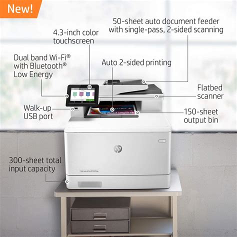 Hp Color Laserjet Pro Multifunction M479fdw Wireless Laser Printer W1a80a Renewed