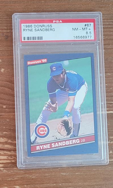 1986 Donruss 67 Ryne Sandberg PSA 8 5 Chicago Cubs EBay