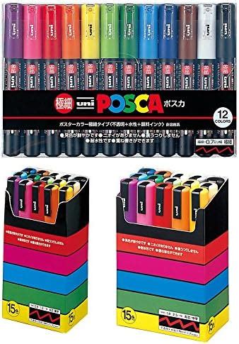 Uni Posca Marcador De Pintura Set De Burbujas C Set Amazon Mx