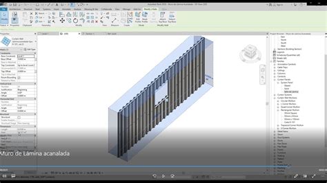 Muro De L Mina Acanalada En Revit F Cil Youtube