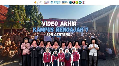 Video Akhir Penugasan Kampus Mengajar Angkatan 7 SDN GENTENG 1