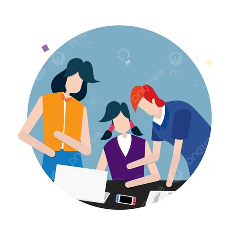 illustration  people  discussion  flat style discussion