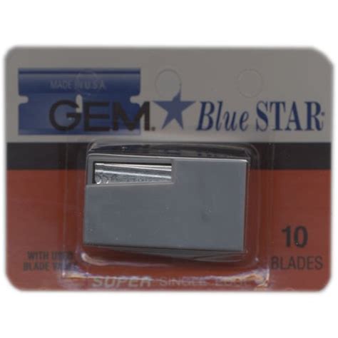 Gem Blue Star Blades Health And Beauty Wrapped Razor