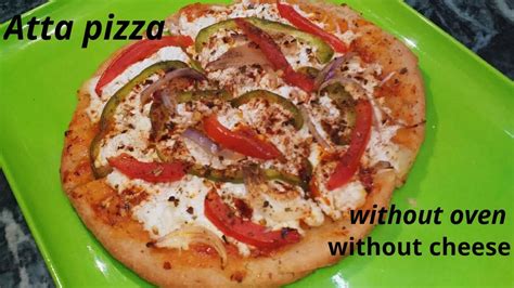 Delicious Atta Pizza In Kadai Without Cheese Very Tasty And Easy Recipe