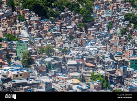 Aerial view of favela Rocinha in Rio de Janeiro, Brazil Stock Photo - Alamy